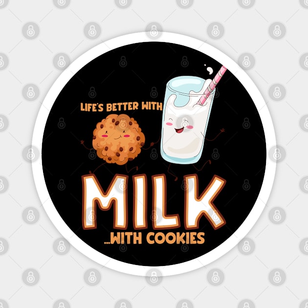 Life is better with milk Magnet by Emmi Fox Designs